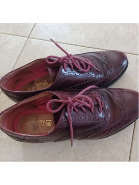 Sperry Topsider leather‎ brogue shoes 6